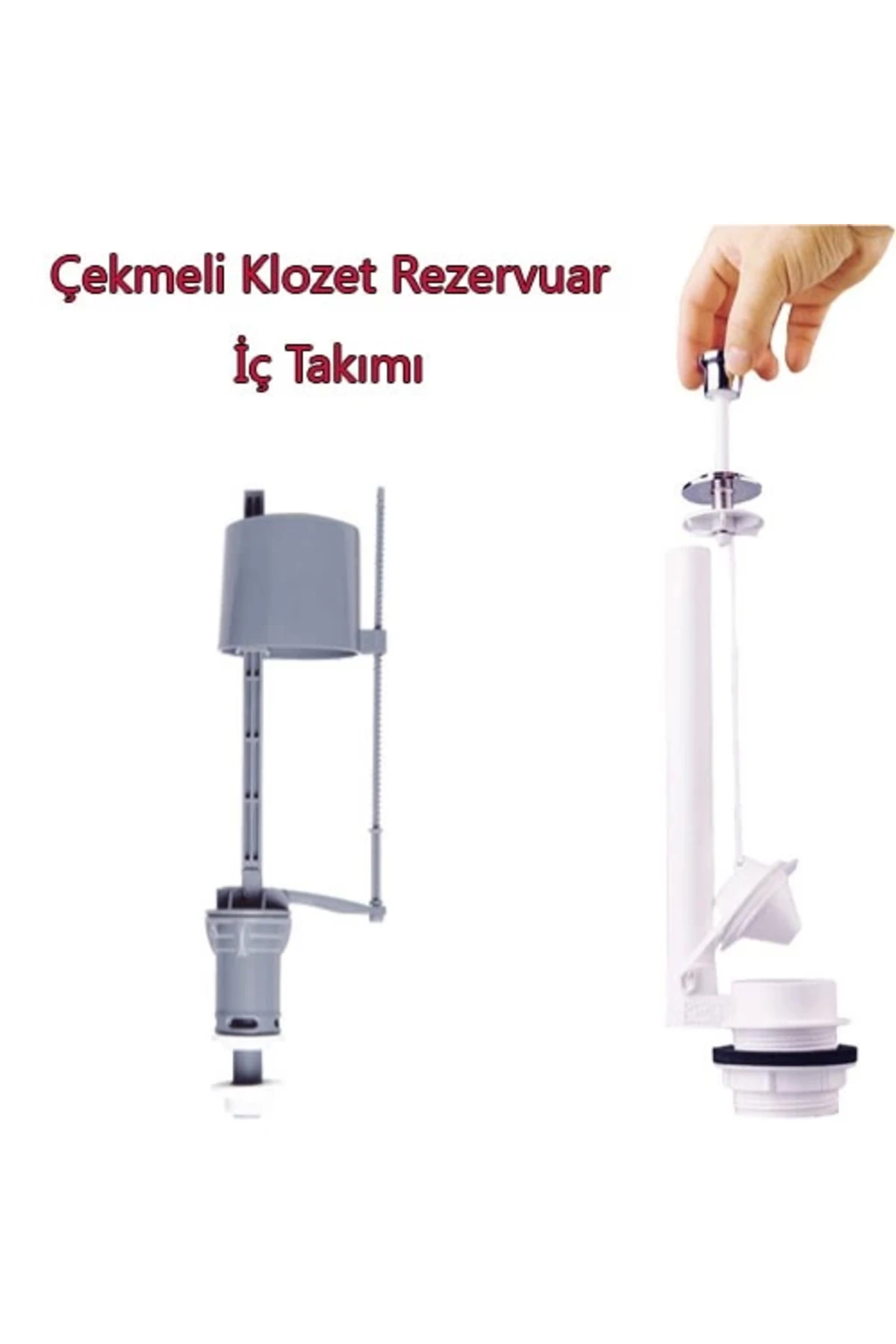 Klozet Sifon Çekmeli Rezervuar İç Takım Su Tasarruflu Seramik ( Lisinya )