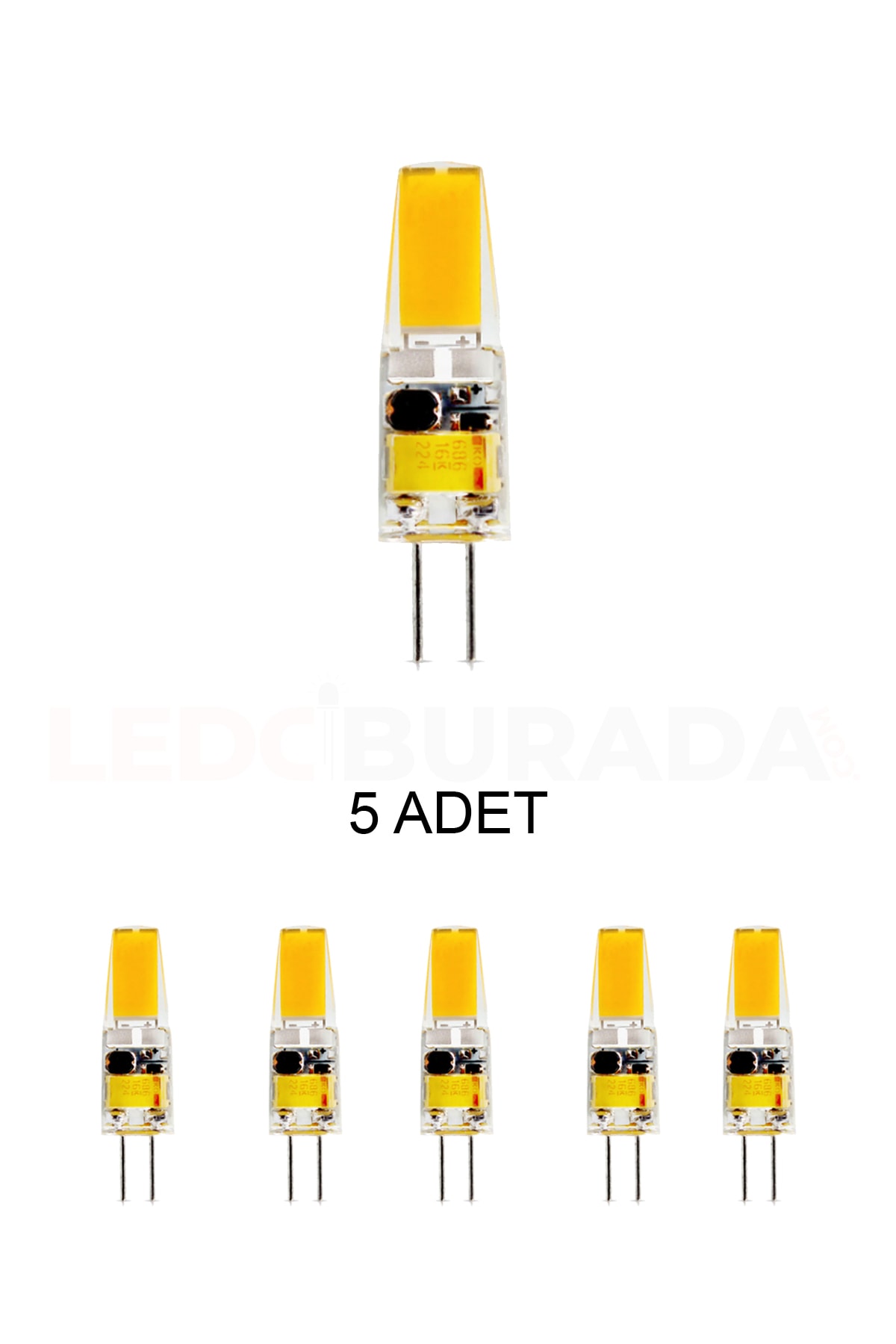 CT-4252 Kapsül Ampul 4W Günışığı G4 Duy - 5’li Paket