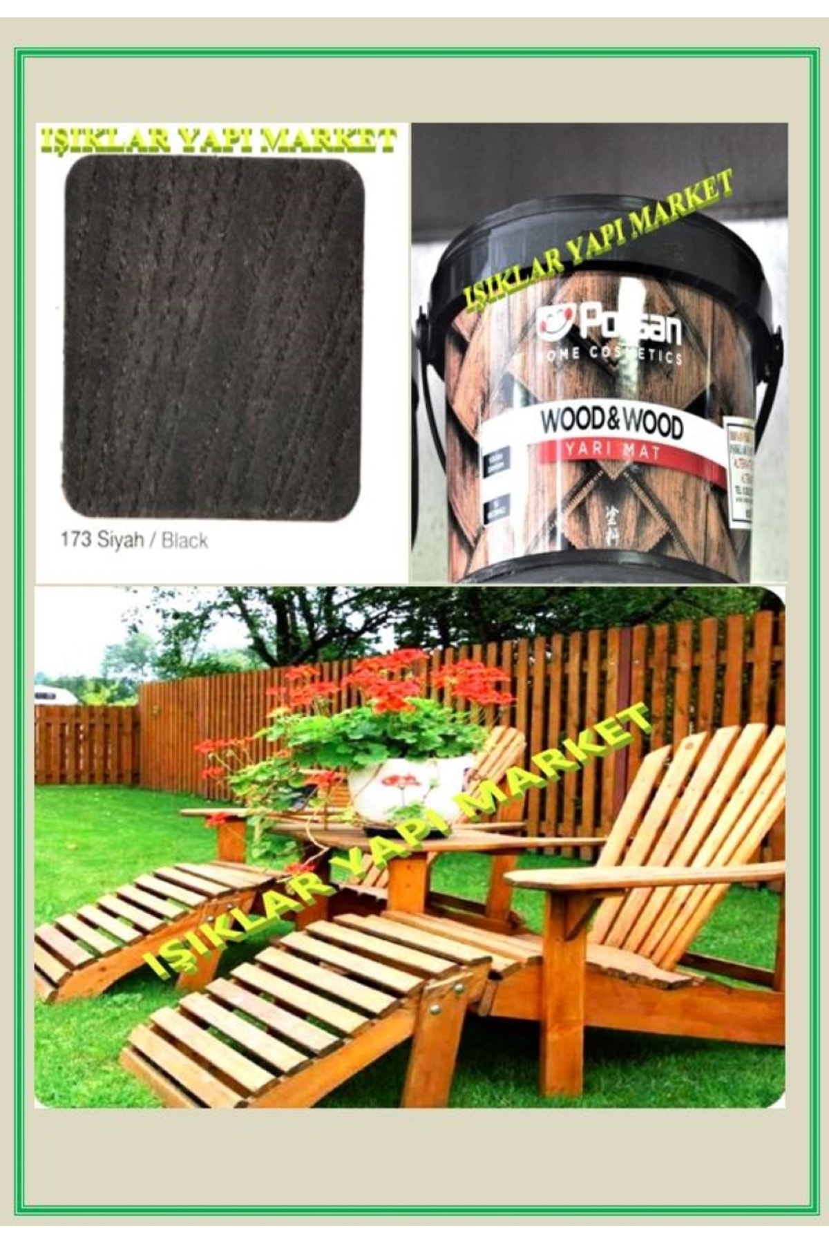 Wood&w-antiaging-ahşap Verniği-yarı Mat-su Bazlı-2,5litre (2,60KG.)-173-siyah