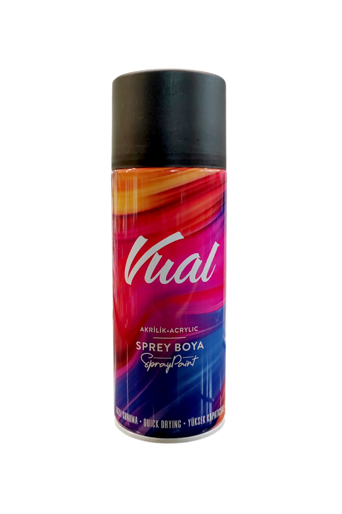 Vual Akrilik Mat Siyah Sprey 400 ml - RAL 9005