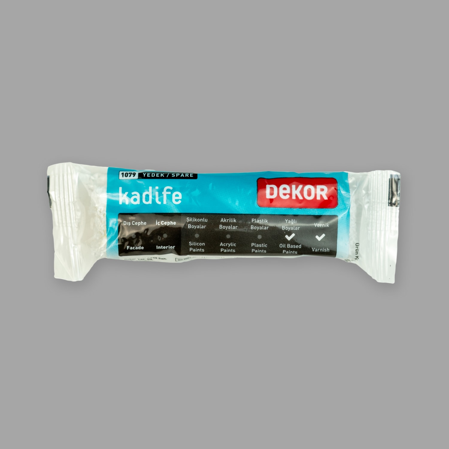 Kadife 10 cm Rulo +  Boya Kabı +  10 cm Yedek Rulo