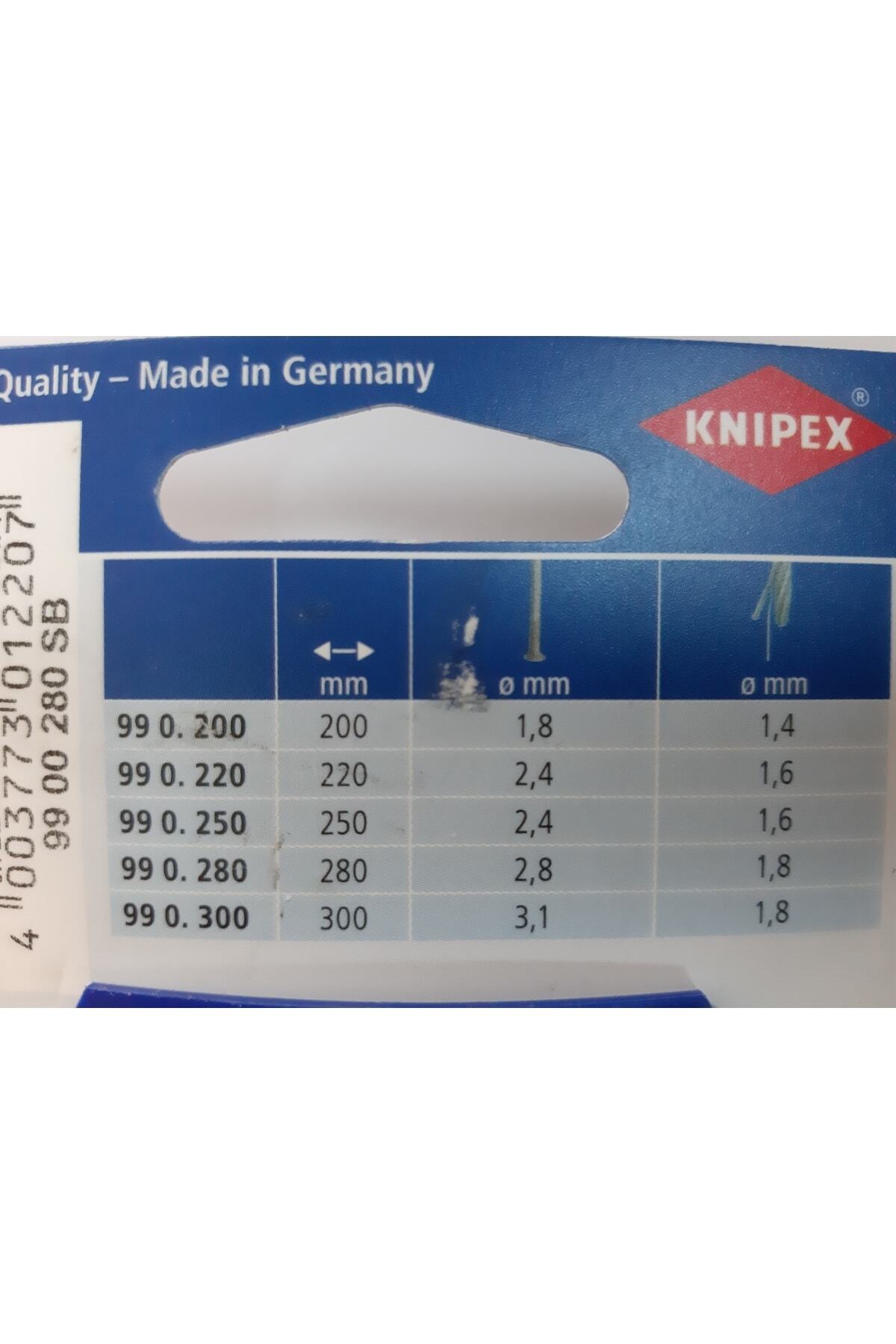 KNİPEX 99 00 280 Sb Betoncu Kerpeteni, Saraçoğlu Korozyon Korumalı, Kafa Parlatılmış 280 Mm