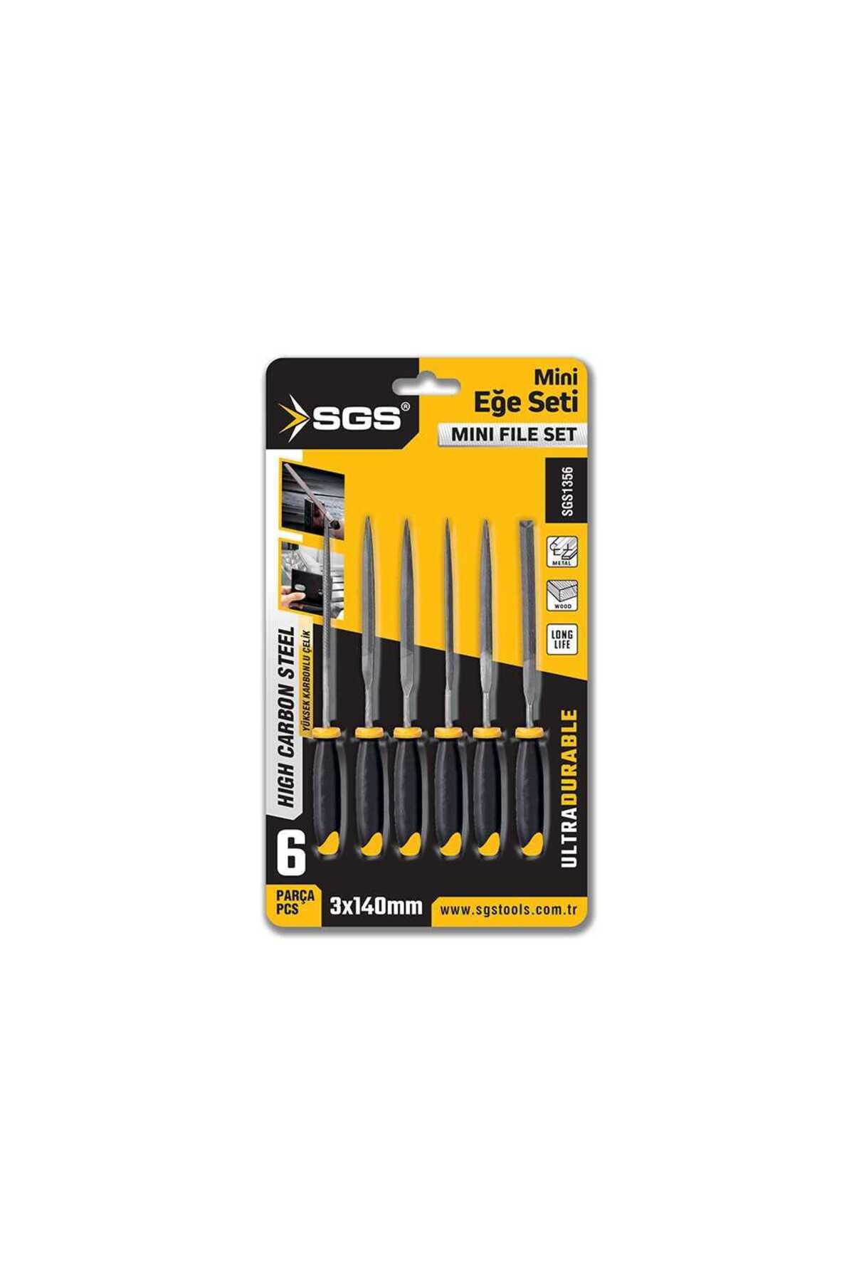 6 PARÇA MİNİ EĞE SETİ 3*140 MM