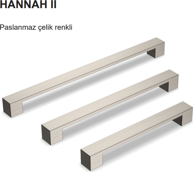 Hannah Kulp Inox Renkli 224MM 2'li Avantaj Paket