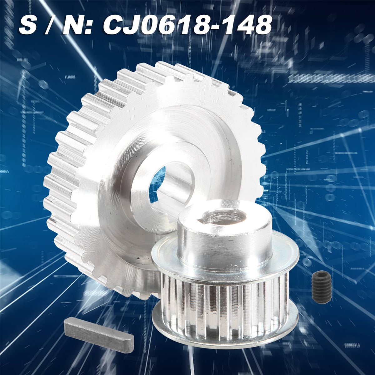 2 Adet Metal Senkron Kasnak Dişli Motor Kayış Dişli Tahrik Çarkı Dişli S/n CJ0618 Mini Torna Dişlileri, Metal Kesme Makinesi Dişlileri (Yurt Dışından)