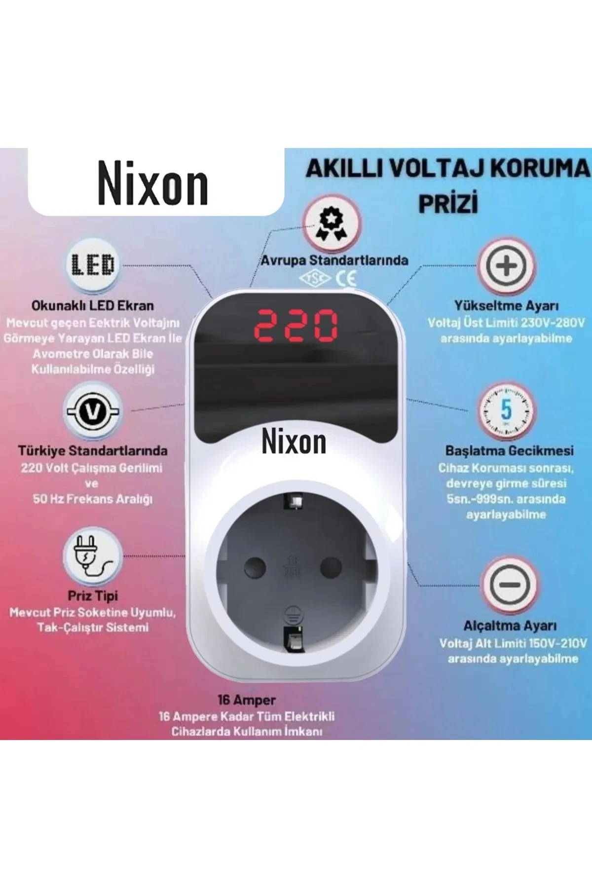 Akıllı Voltaj Koruyucu Priz