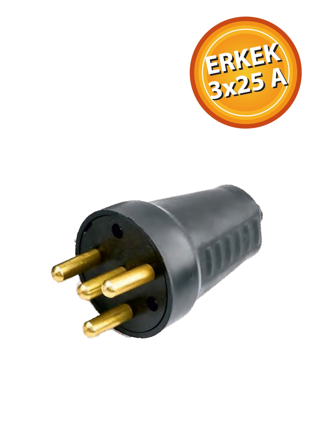 Fiş Erkek Trifaze Düz 3*25A ERA00920