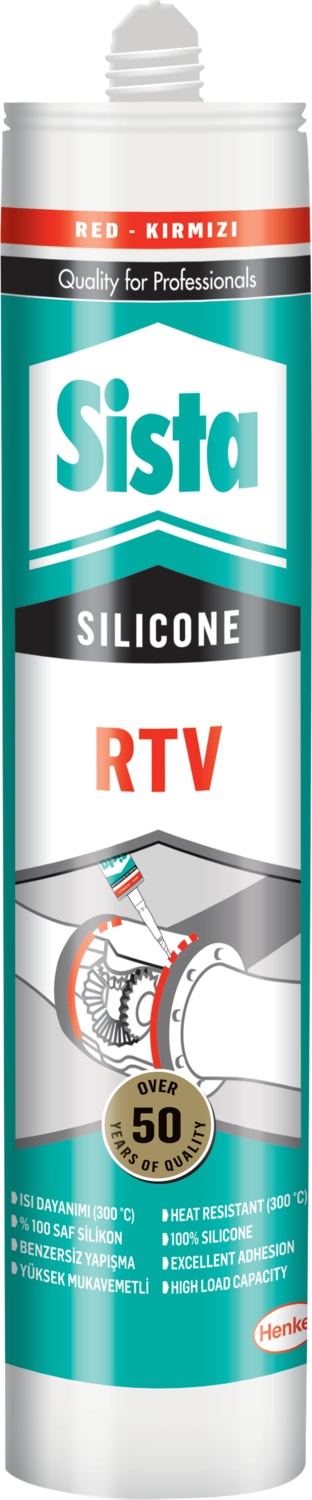 Rtv Silikon Sıvı Conta (300° C) Kırmızı 310 ml 20'li Koli