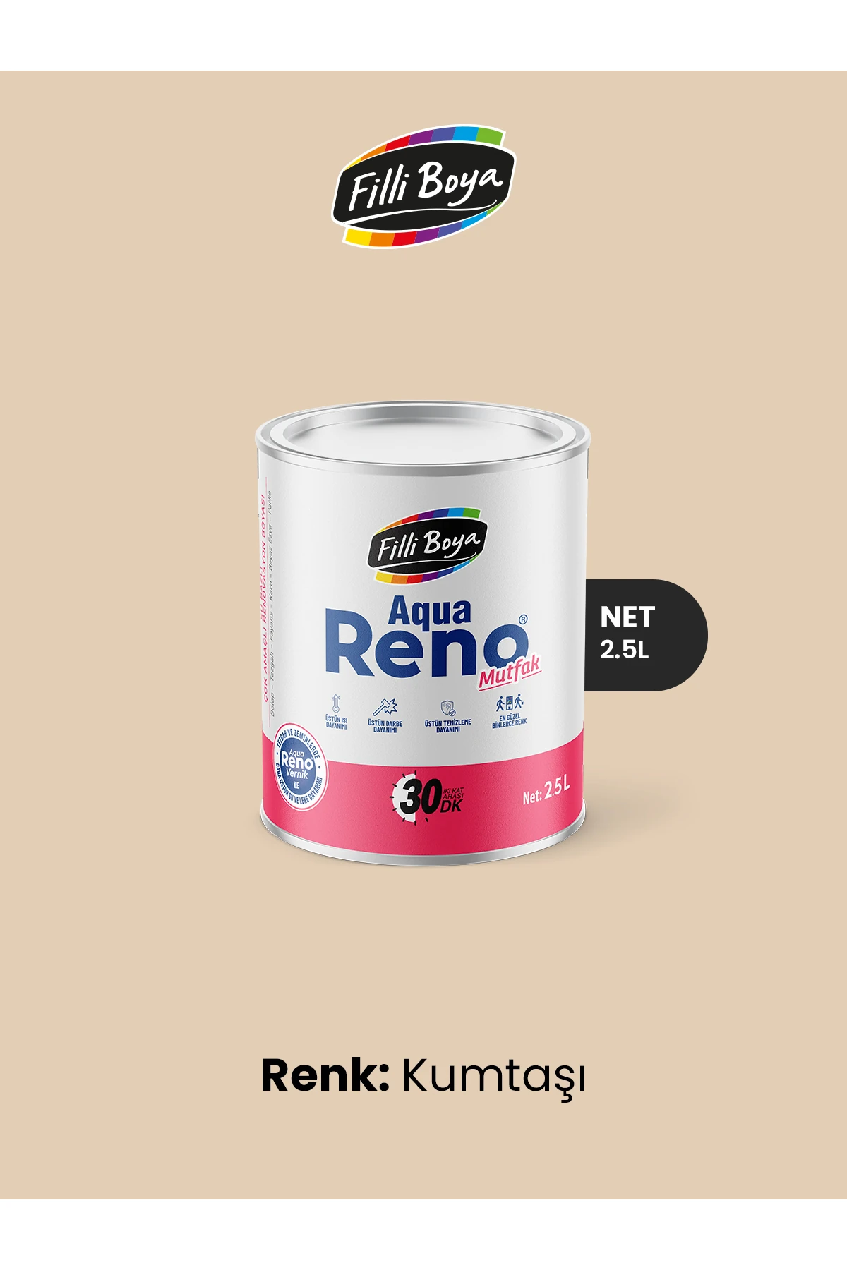 Filli Aqua Reno Mutfak 2.5 Lt Kumtaşı