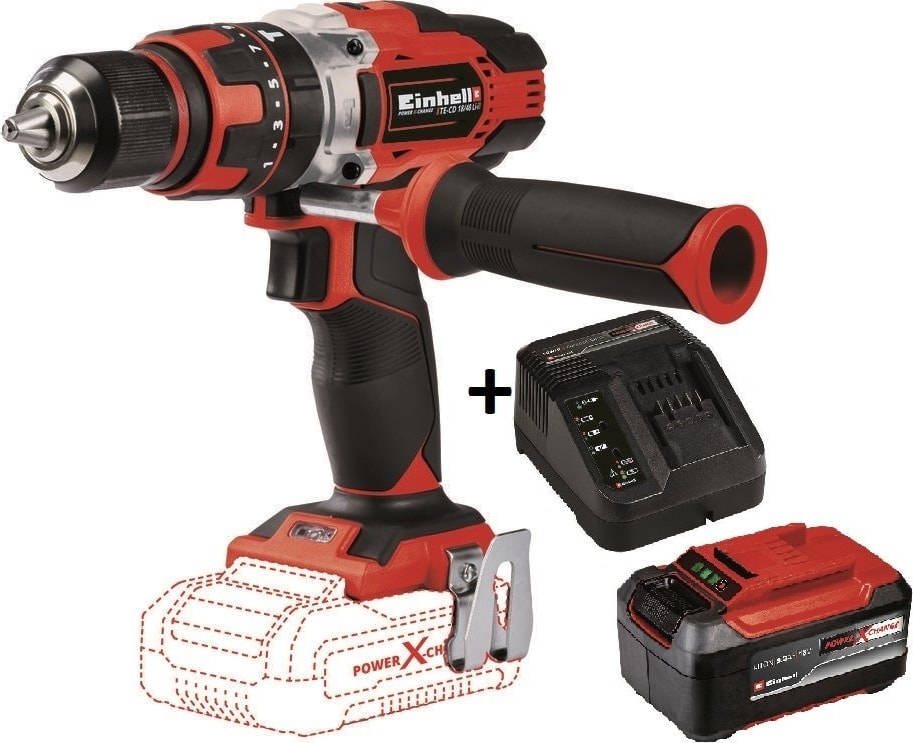 EİNHELL Te-Cd 18/48 Li-I Darbeli Matkap + 5.2 Ah Plus Starter Kit