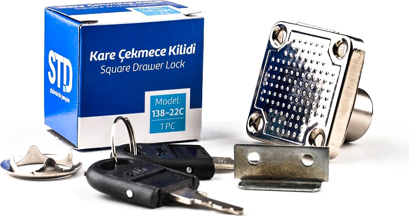 138-22 mm Çekmece Kilidi Nikel