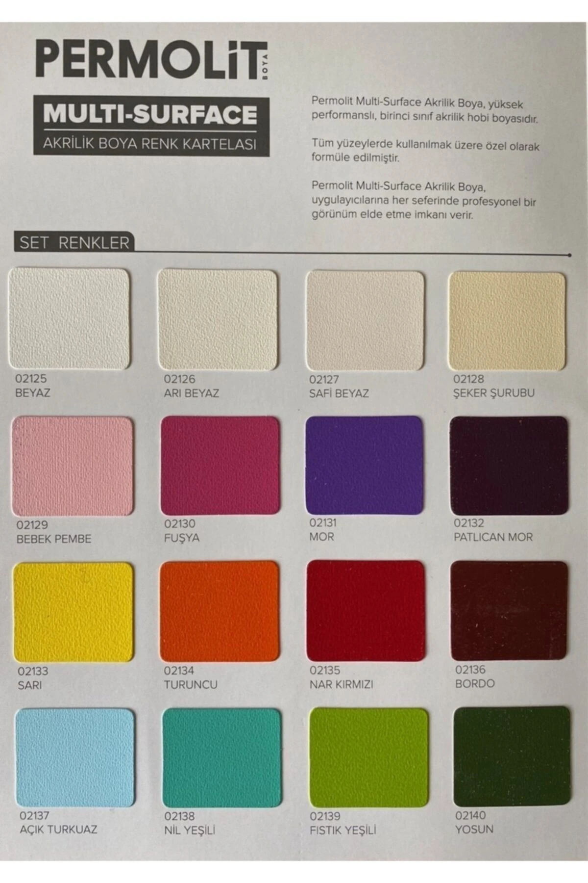 Akrilik Multi Ahşap Cam Taş Seramik Hobi Boyası Beyaz 120 Ml