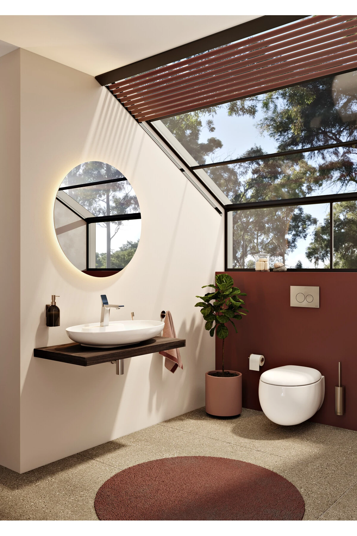 Memoria 5885B401-0559 Rim-ex Asma Klozet, Clean, 54 cm, Mat Beyaz