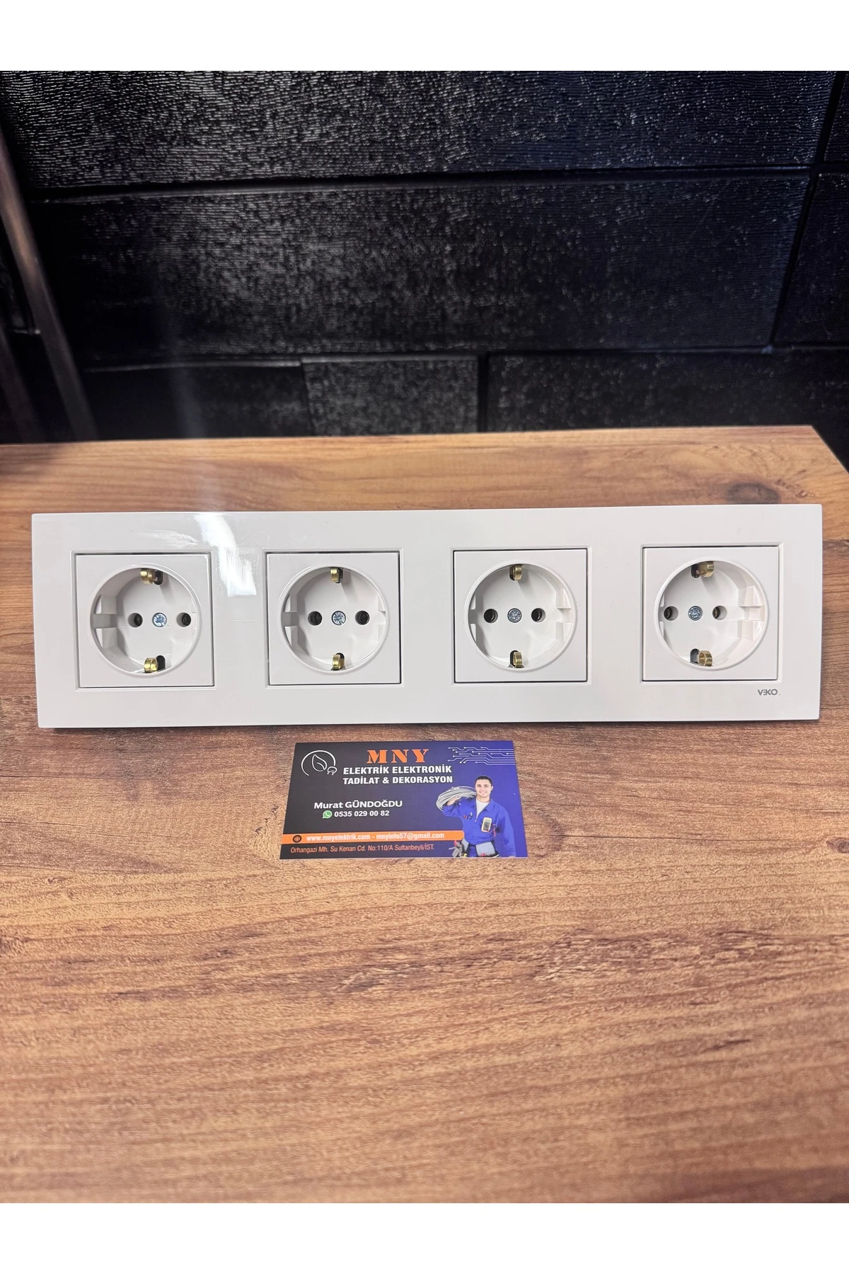 KARRE DÖRTLÜ SET (4 PRİZ+4LÜ ÇERÇEVE)