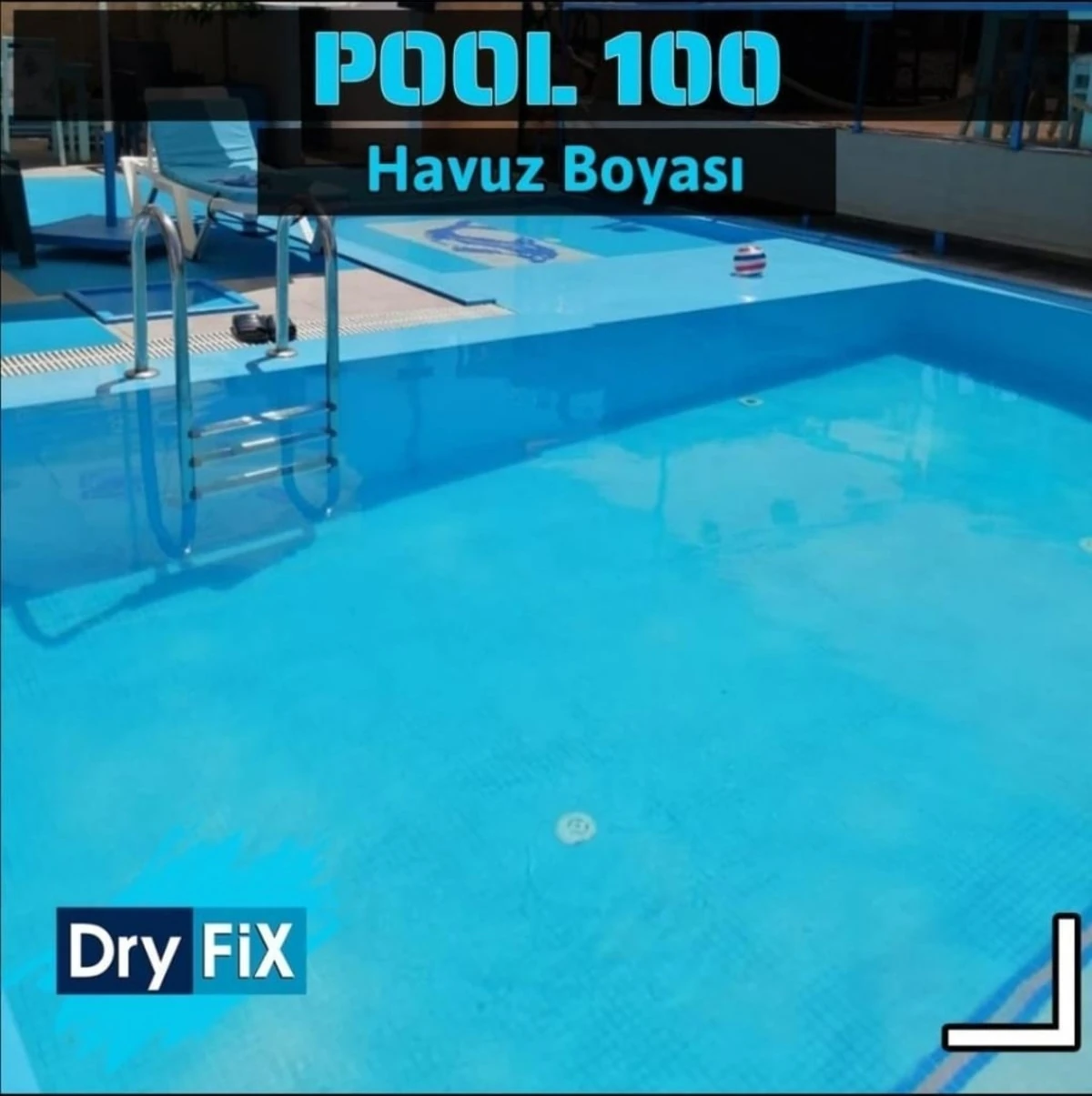 POOL100 Havuz Boyası Mavi 4.5 kg