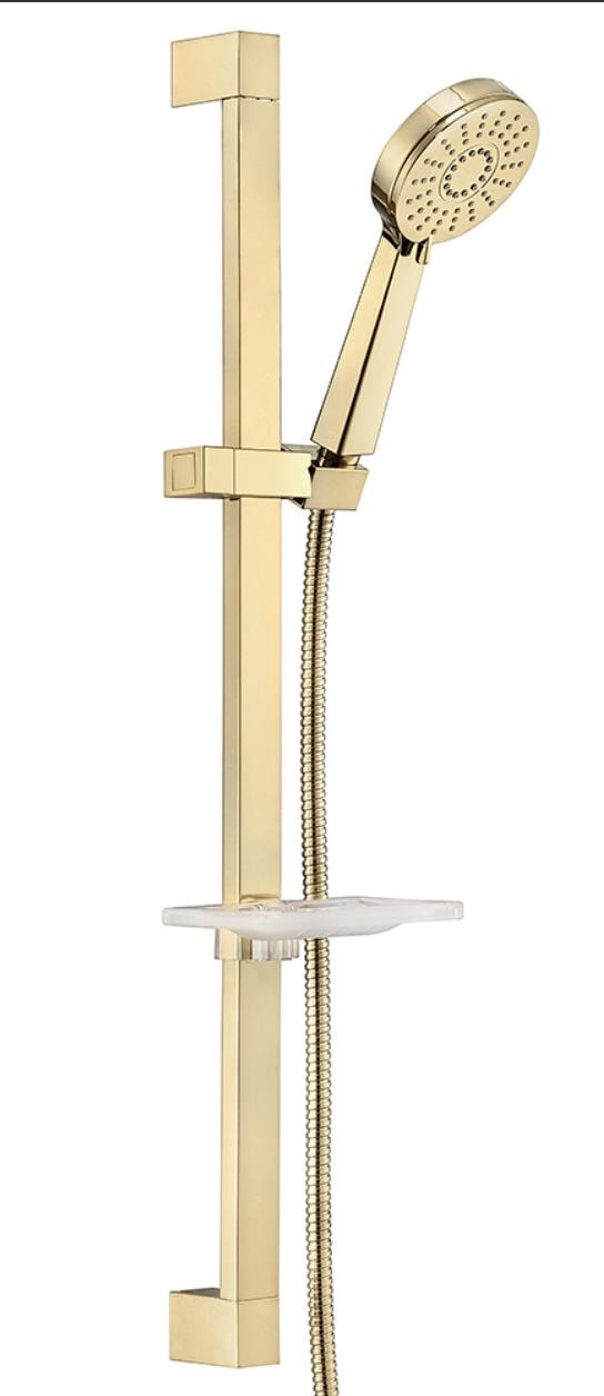 Nobilis Hareketli Sürgülü Banyo Duş Seti - Altın (Gold) 102846011