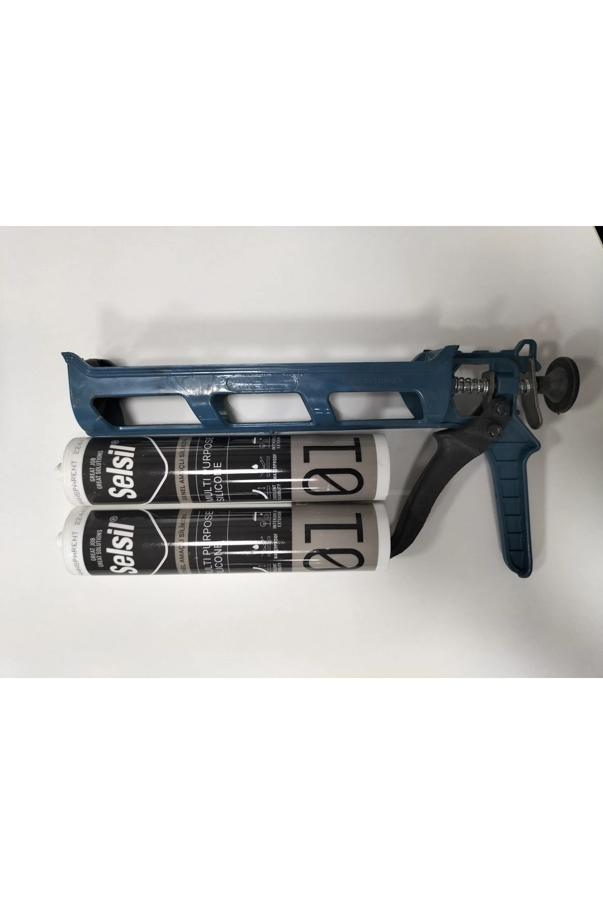 SELSİL 2 Adet Şeffaf Silikon + Plastik Silikon Tabancası