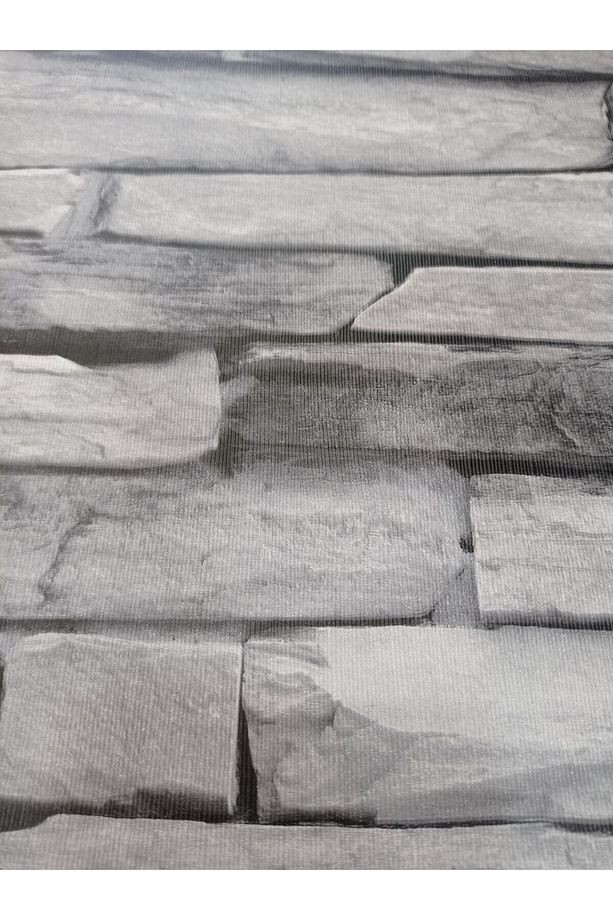 Üç Boyutlu Doğal Taş Desen Silinebilir Duvar Kağıdı 53 Cm Genişliğinde 10 Metre Uzunluğunda