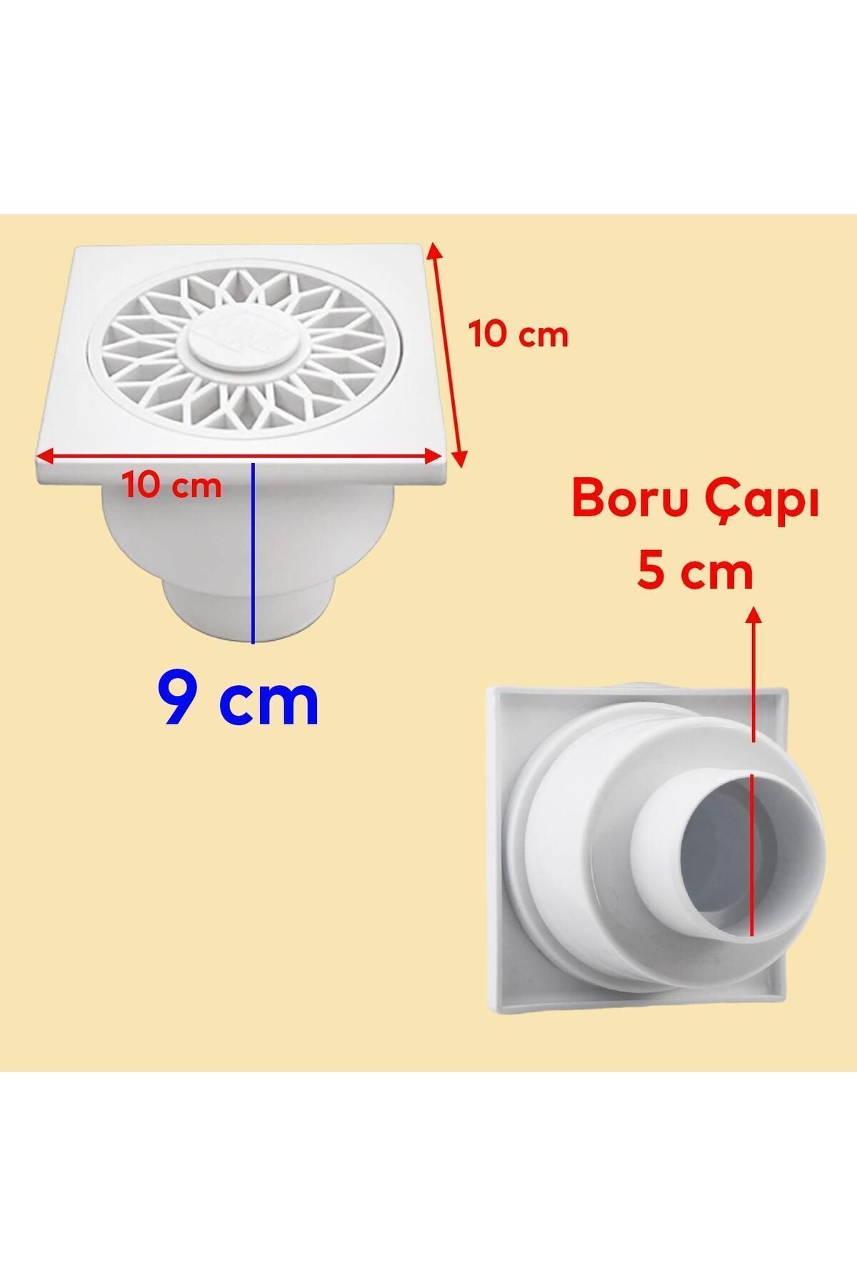Banyo Yer Süzgeci Süzgeç Izgara Lavabo Pis Su Gideri Kapak 50 Mm Alttan Giderli Yer Sifonu