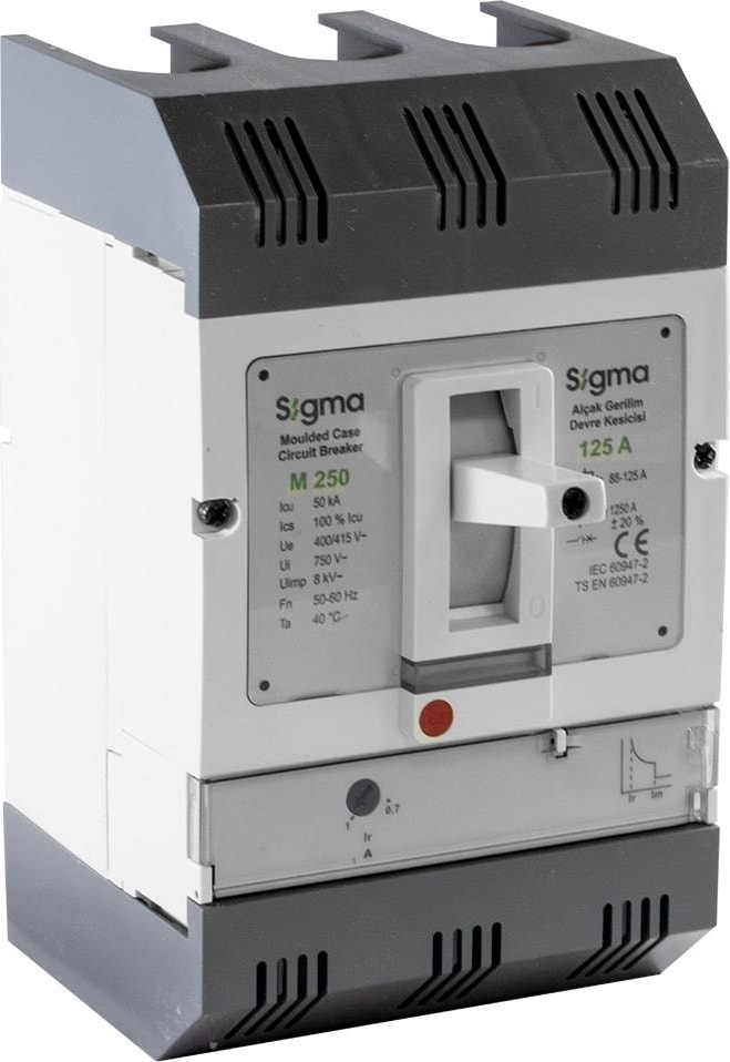 3M250160 3X160A 50KA Termik Manyetik Şalter 112-160A Ayarlı