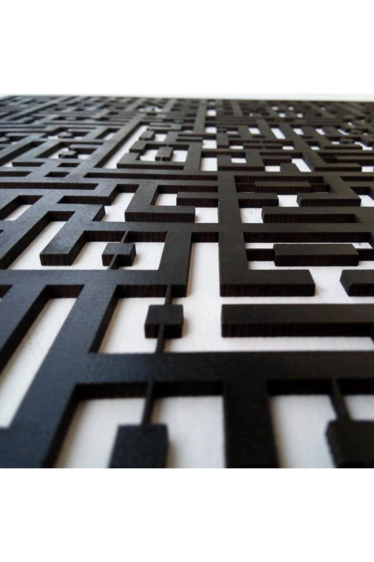 Şıkşok Esmaül Hüsna Allah'ın 99 Güzel Ismi Kufi Ahşap-akrilik Yatay , Islami Duvar/dekor Tablo