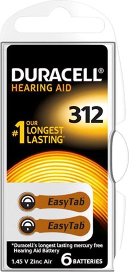 Duracell NO:312 Işitme Cihazı Pili