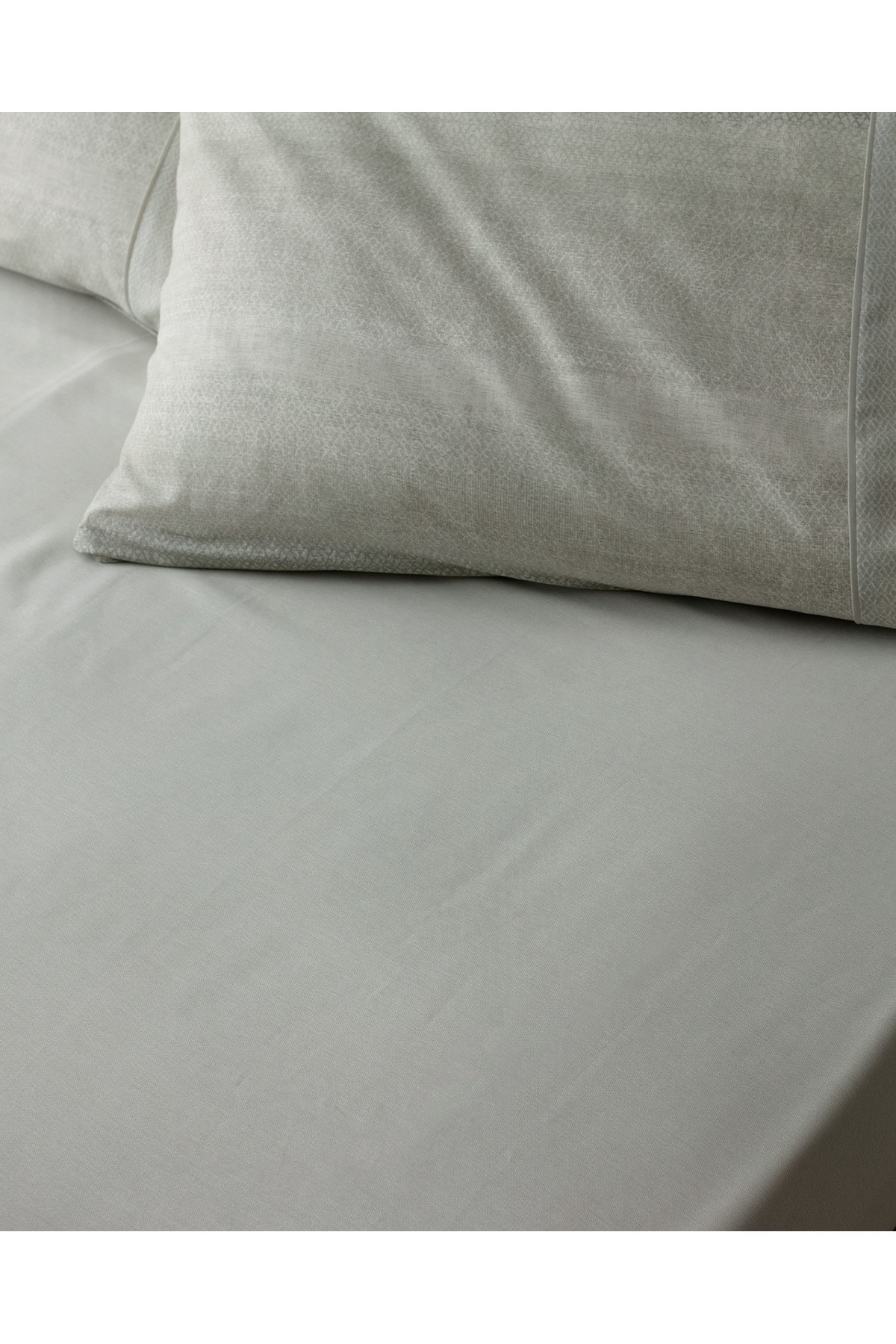 Candide King Size %100 Pamuk  Crep Baskılı Nevresim Takımı - Haki