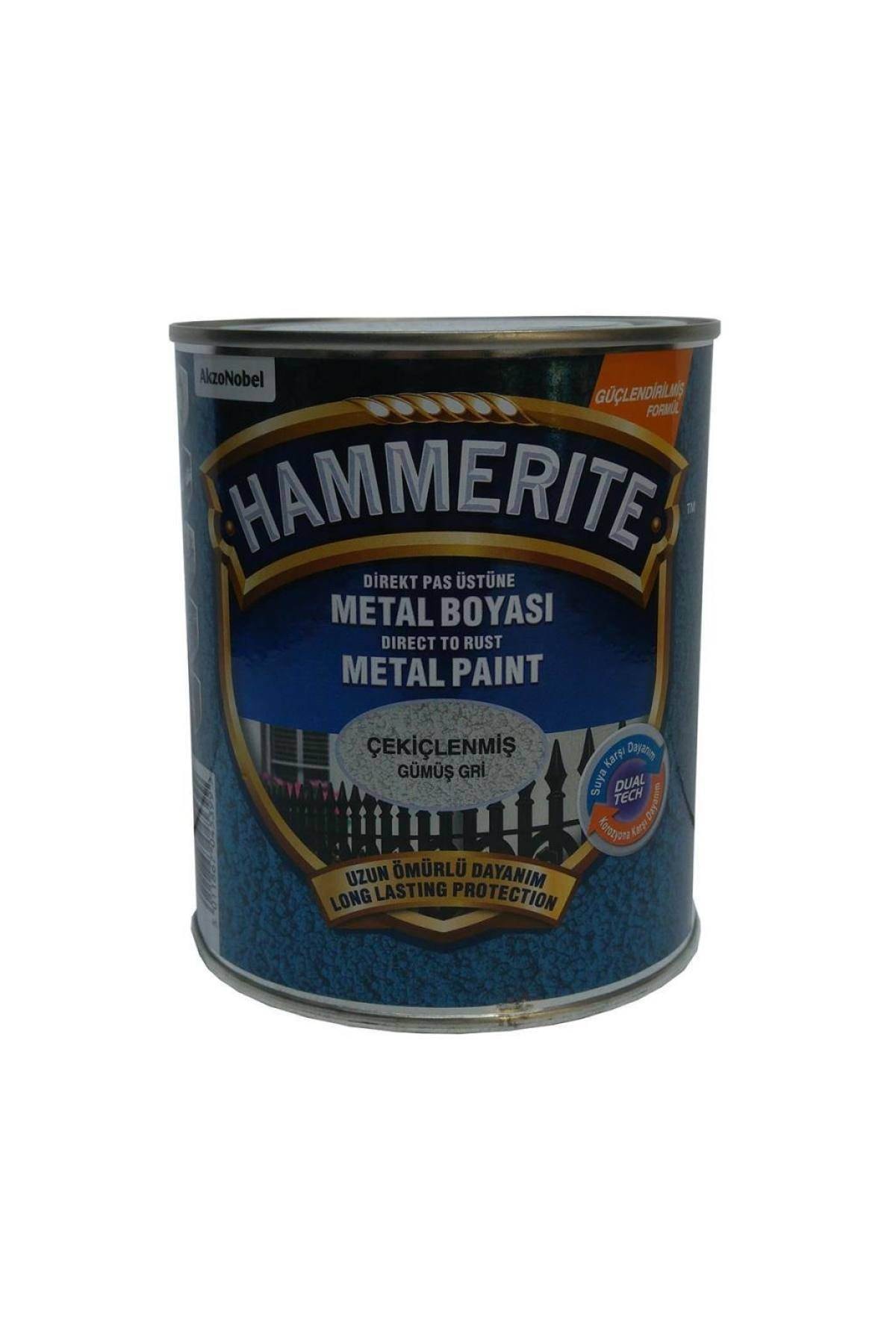 Hammerite Çekiçlenmiş Gümüş Gri 0,75lt (1 Kg)