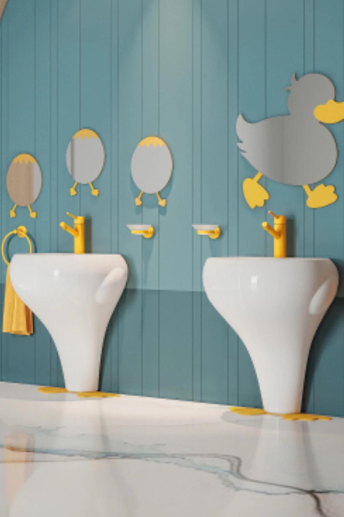 Sarı Ficus Lavabo Bataryası Fc1198y