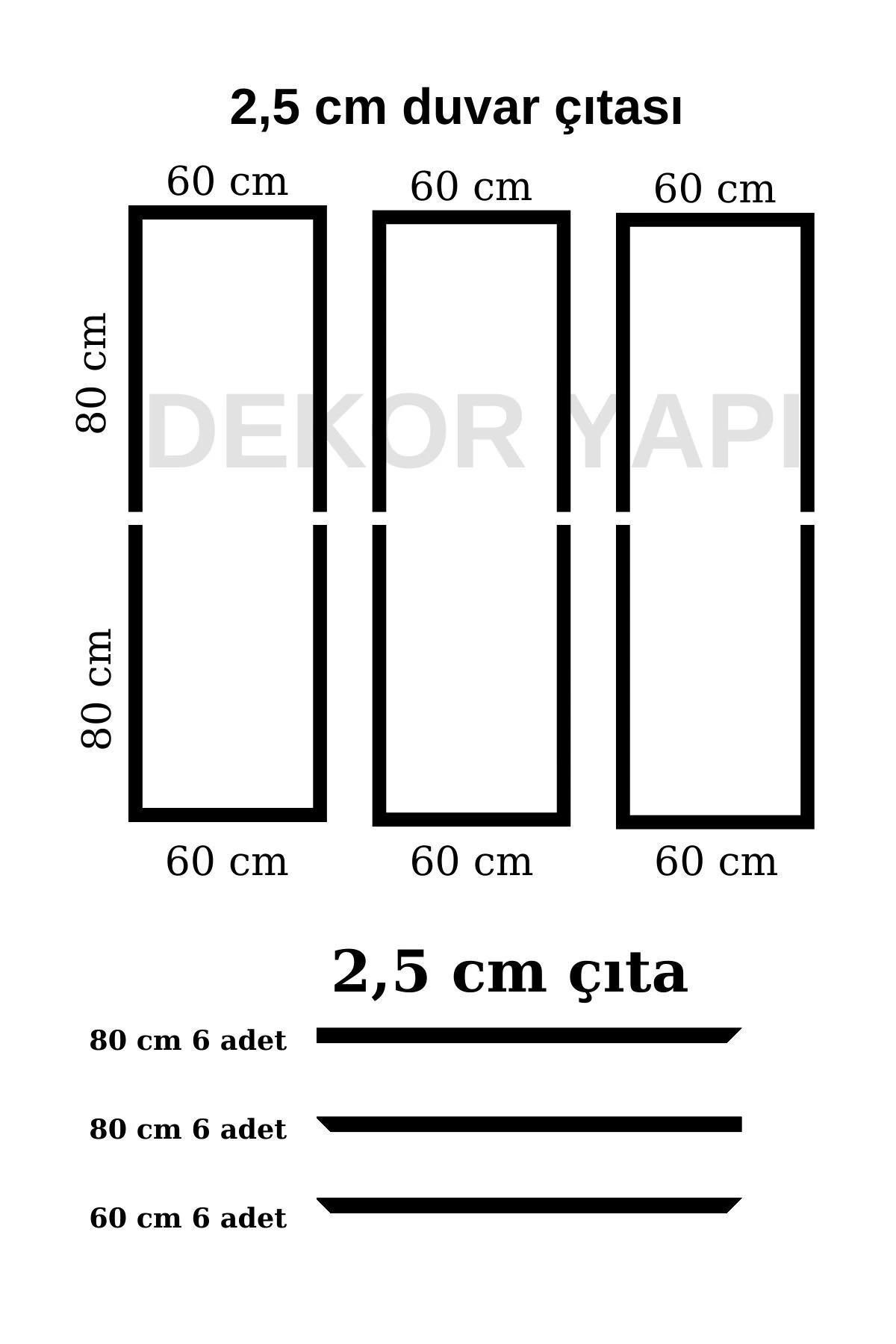 2,5 cm boyanabilir Duvar Çıtası duvar paneli kolay kurulum