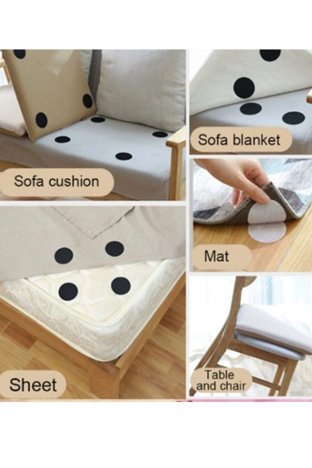 Oto Araç Paspas Halı Kilim Minder Nevresim Örtü Kaydırmaz Cırt Bant Seti Yapışkanlı Halı Kaydırmaz