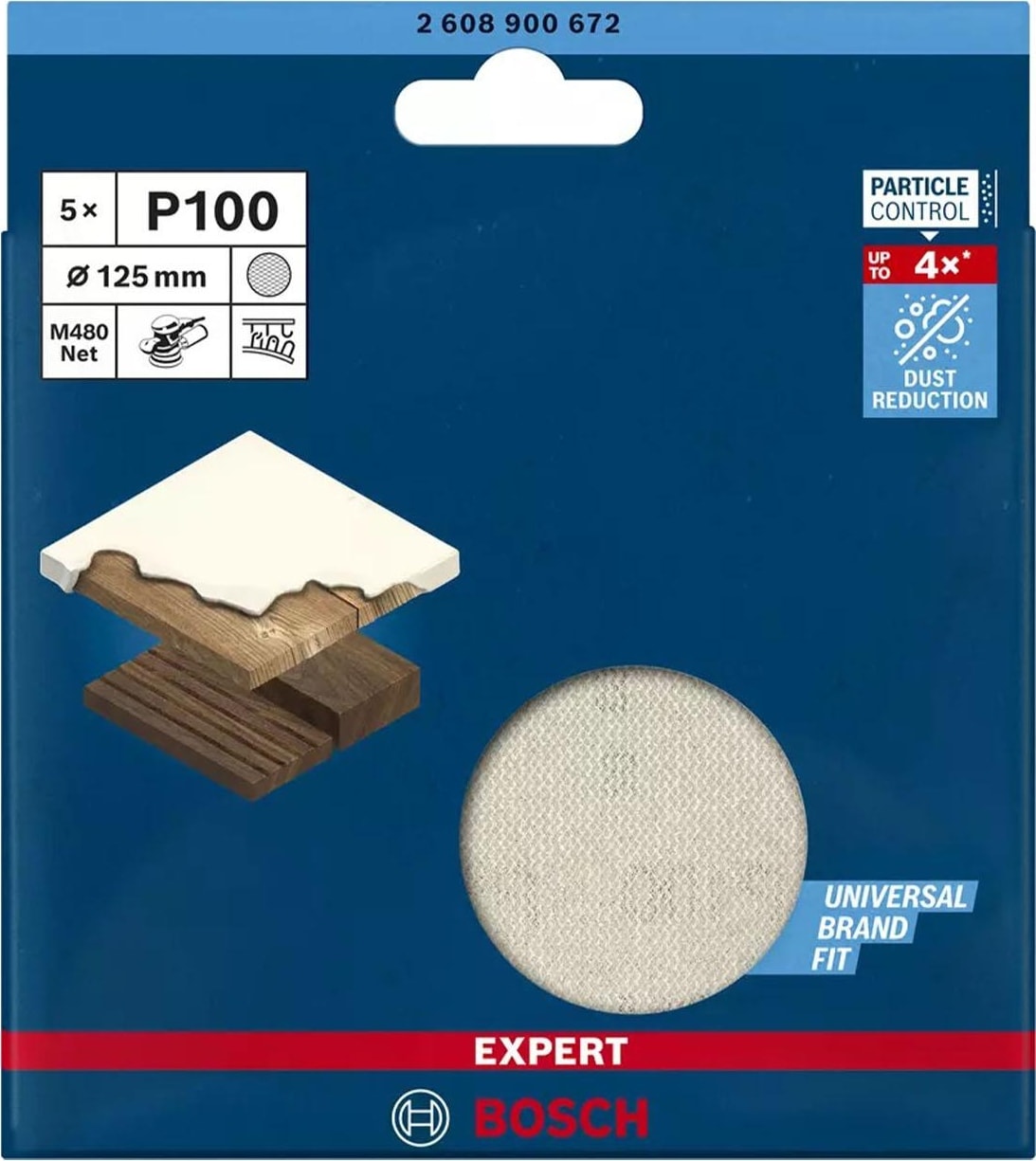 BOSCH M480 125 mm 100 Kum Elek Telli Ağ Zımpara 2608900672