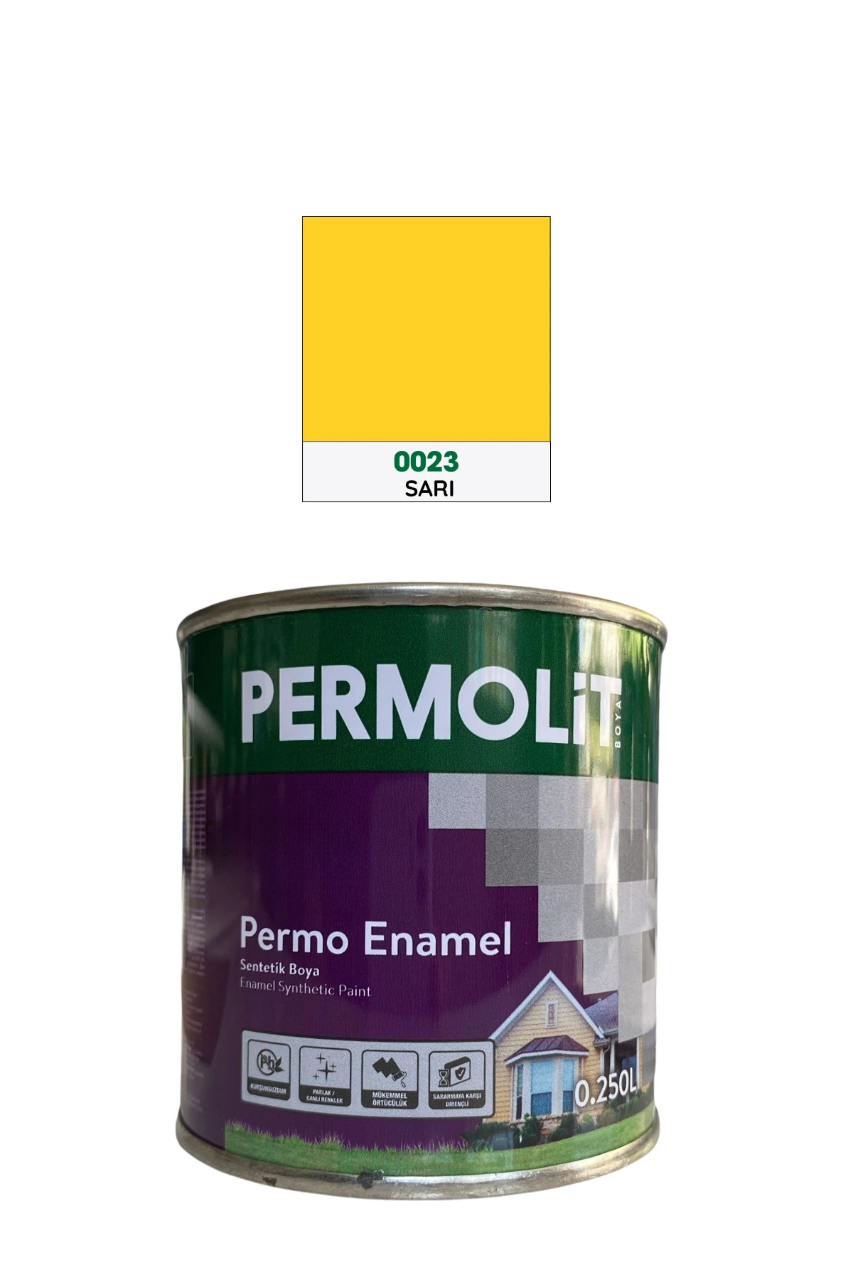 Permo Enamel Sentetik Yağlı Boya 0,250L | Ahşap, Demir, Metal Boyası, Kolay Uygulama