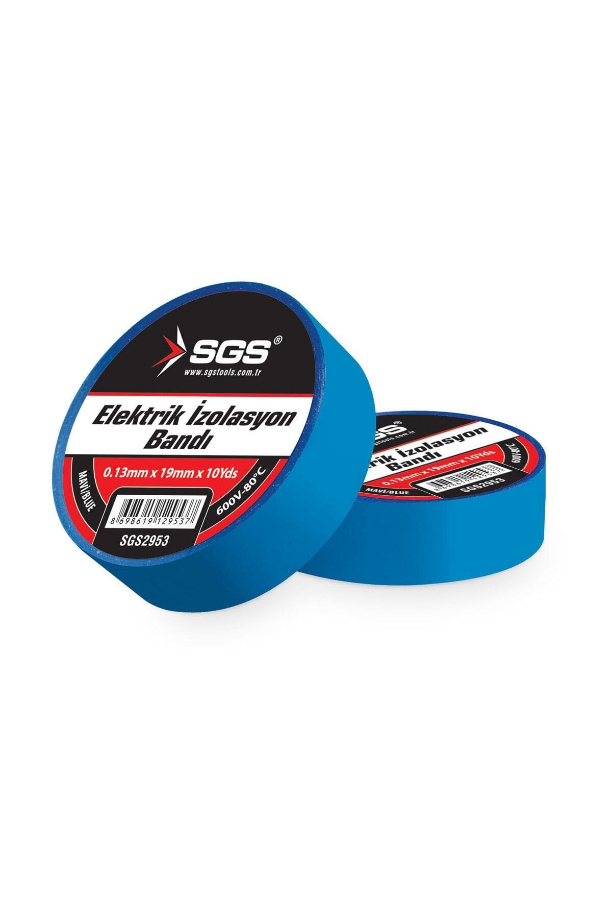 SGS 2953 Elektrik Izolasyon Bandı 80°c Dayanıklı ( Mavi ) 5 Adet