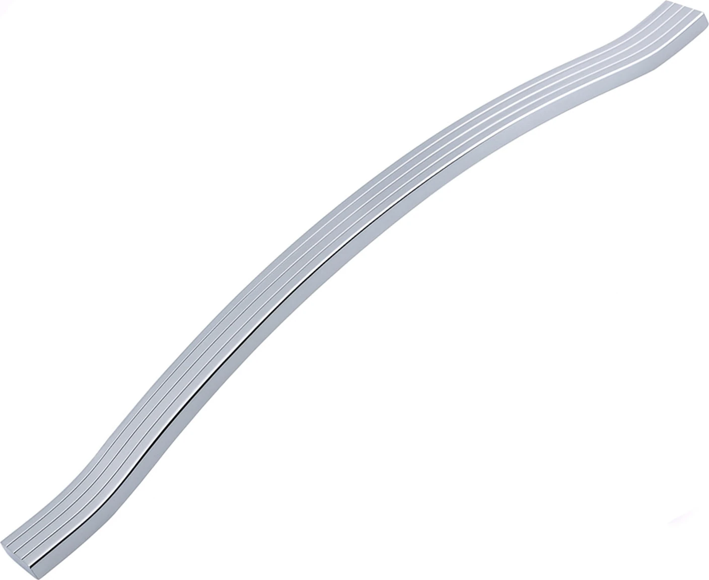 Akasya Krom Gümüş Çizgili Metal Mobilya Kulpu 256 mm Vida Aralığı Paslanmaz Sağlam Kulpları Kulbu