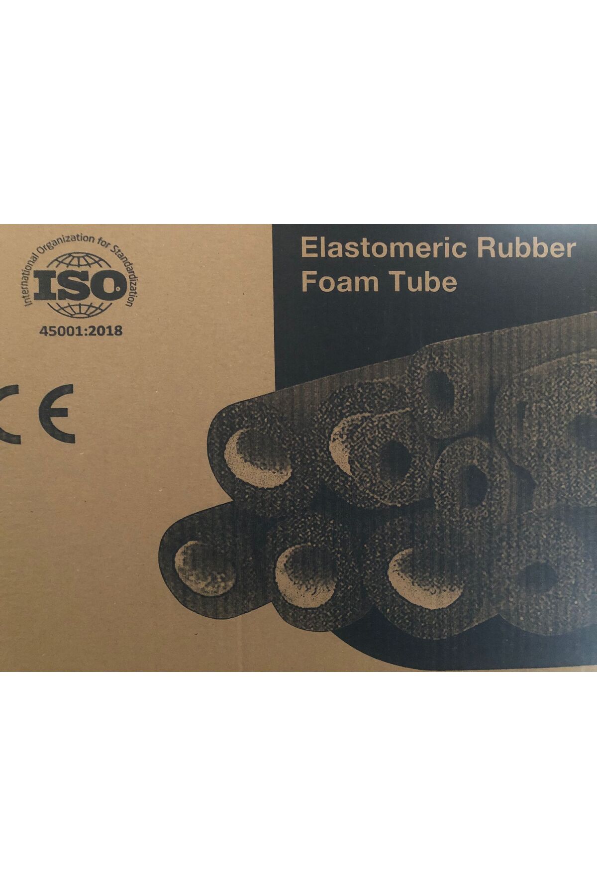 Ses Ve Isı Yalıtımlı Yumuşak Kauçuk Sünger Boru Izolasyonu Boru İç Çapı 28 Mm, Kalınlığı 9 Mm