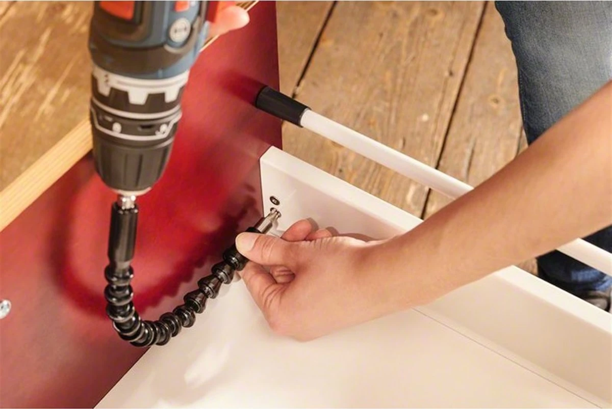 10 Parça Esnek Bükülebilir Vidalama Uzatma Adaptörü 30cm