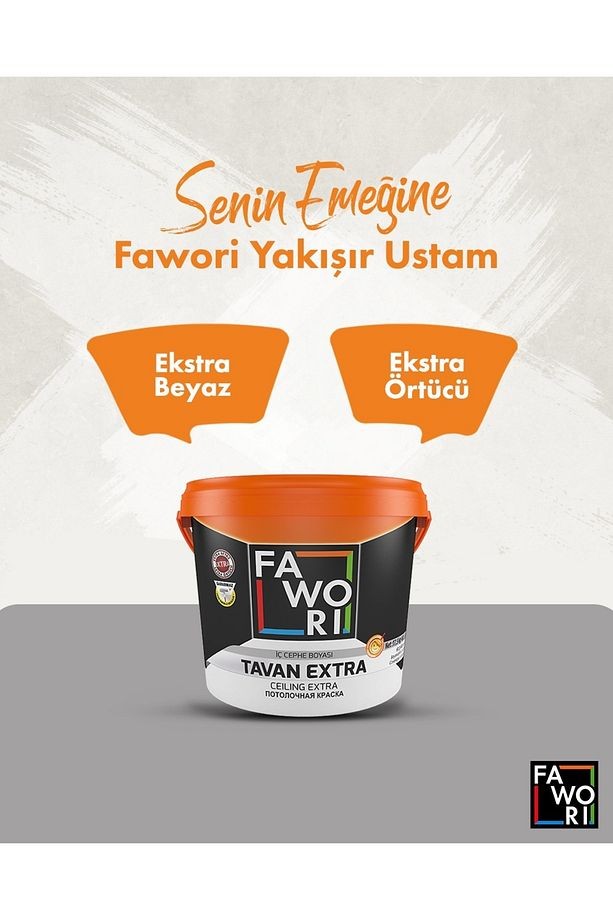 Filli Boya- Kozmik  Silinebilir-Parlak-Yüksek Kapatıcı İç Cephe Boyası15L+ Tavan 17.5kg