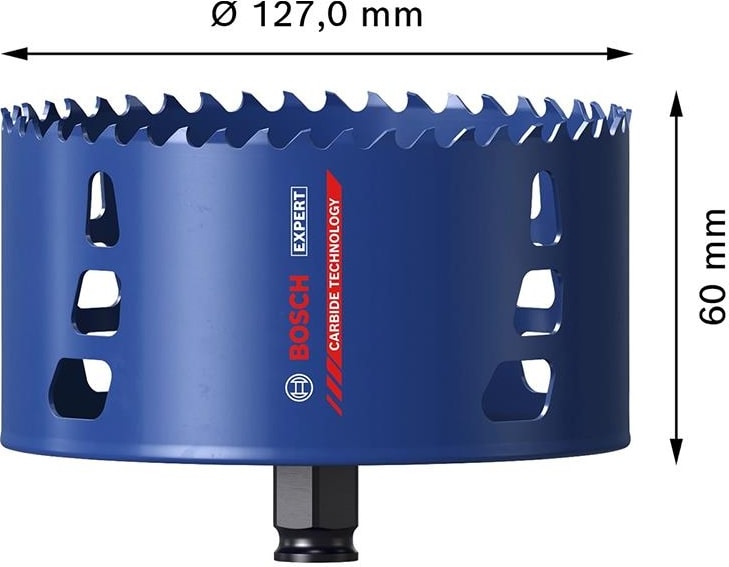BOSCH 127 mm Expert Sert Malzemeler Için Panç 2608900443