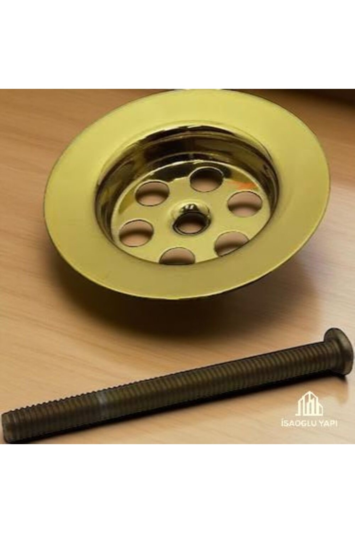 Gold Lavabo Gideri Altın Sifon Süzgeç Gold Vida Dahil