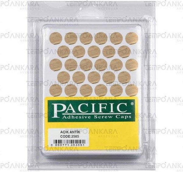 Pvc Yapışkan Tapa 14MM 1plk=50 Ad Açık Antik 2585
