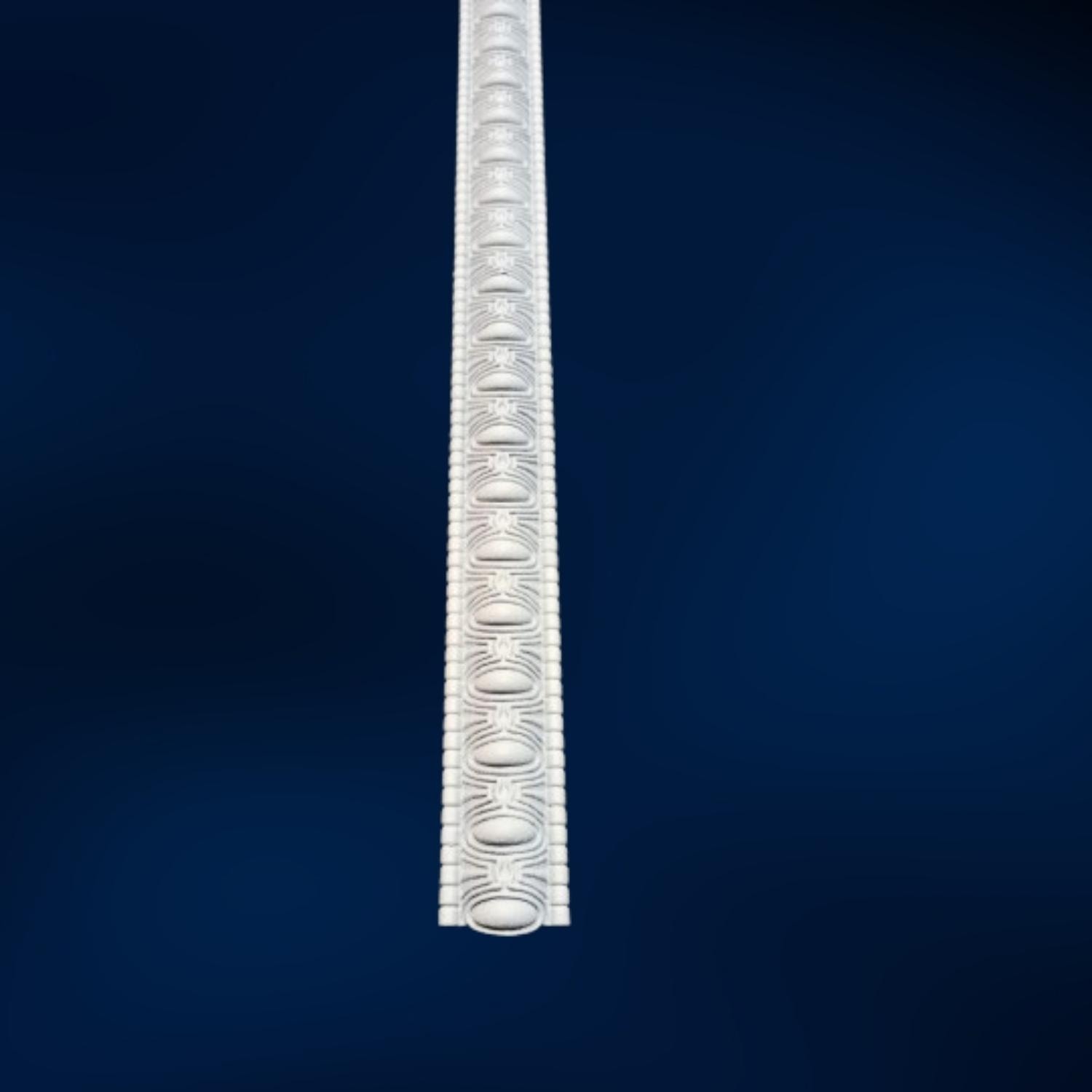 Boyanabilir Desenli Birbirine Geçmeli Duvar Çıtası 4 cm 4 x 100 Cm