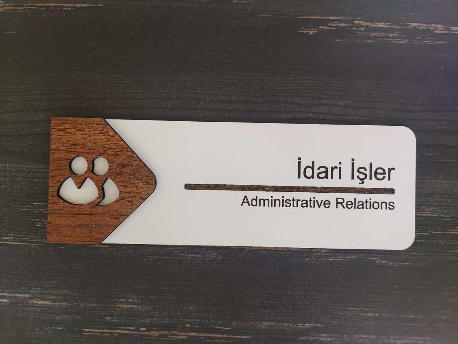 Idari Işler Ofis Oda Kapı İsimliği Yönlendirme Tabelası Levhası Kişiselleştirilebilir