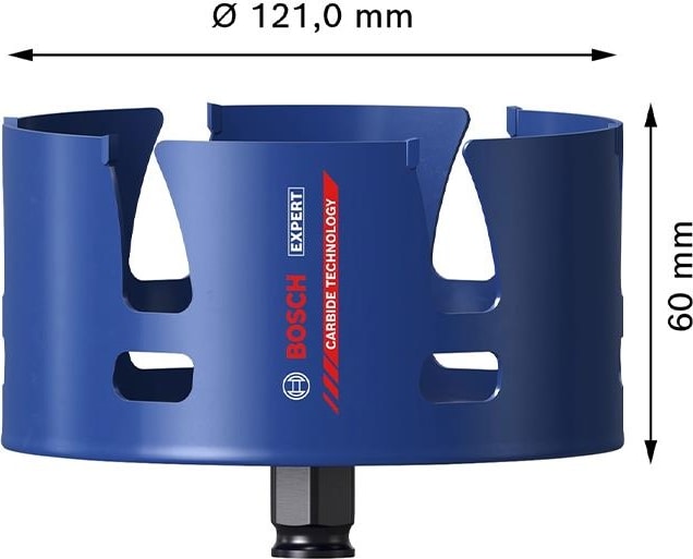 BOSCH 121 mm Yapı Malzemeleri Için Panç 2608900484
