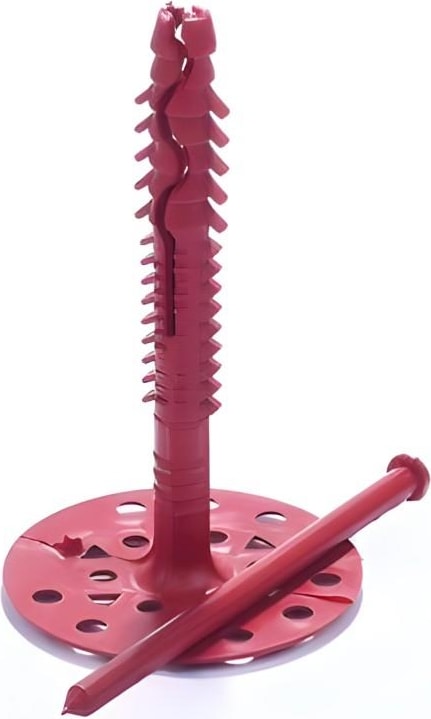 Pls 10 cm Mantolama Dübeli Kırmızı 500 Lü Paket