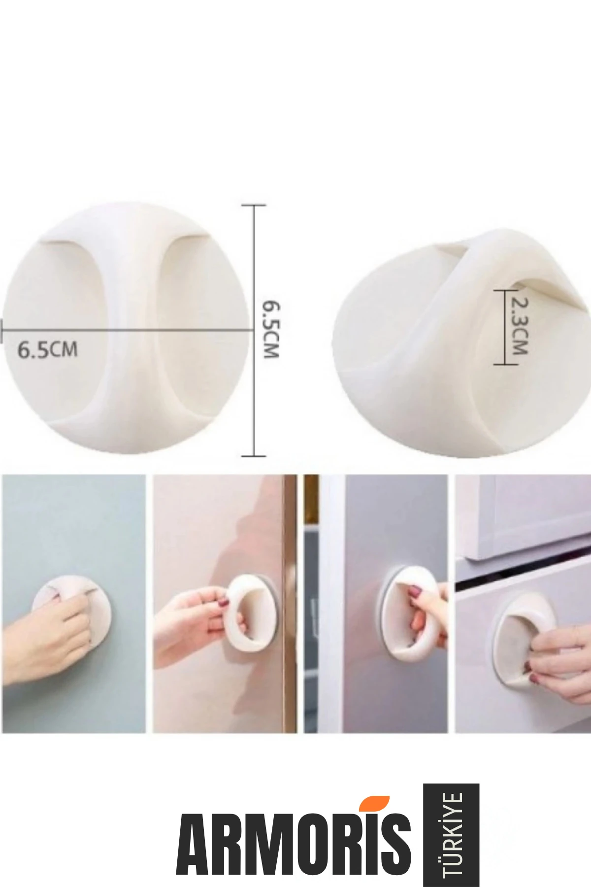 Pratik Kolay Kullanım Cam Fayans Kapı Panel Pencere Klozet Dolap Çok Amaçlı Yapışkanlı Kulp Tutacak