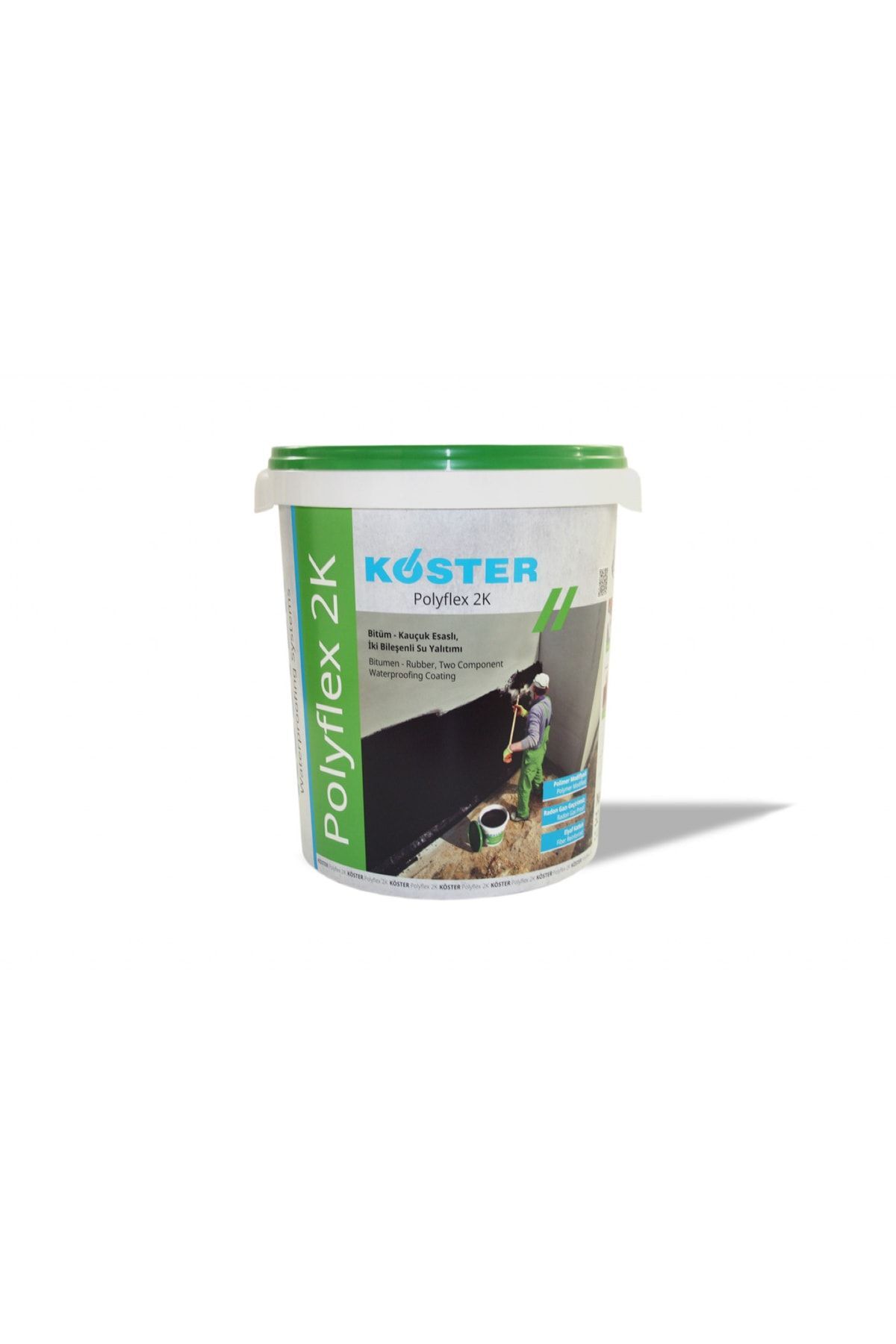 Polyflex 2k / Kauçuk-bitüm Esaslı, Iki Komponentli Su Yalıtımı Ürünü