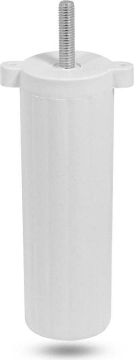 Orta Plastik Mobilya Koltuk Kanepe Ayağı Tek Adet Beyaz 14 - 19 cm 5/16 Vida (Vida Ölçüsüne Dikkat)