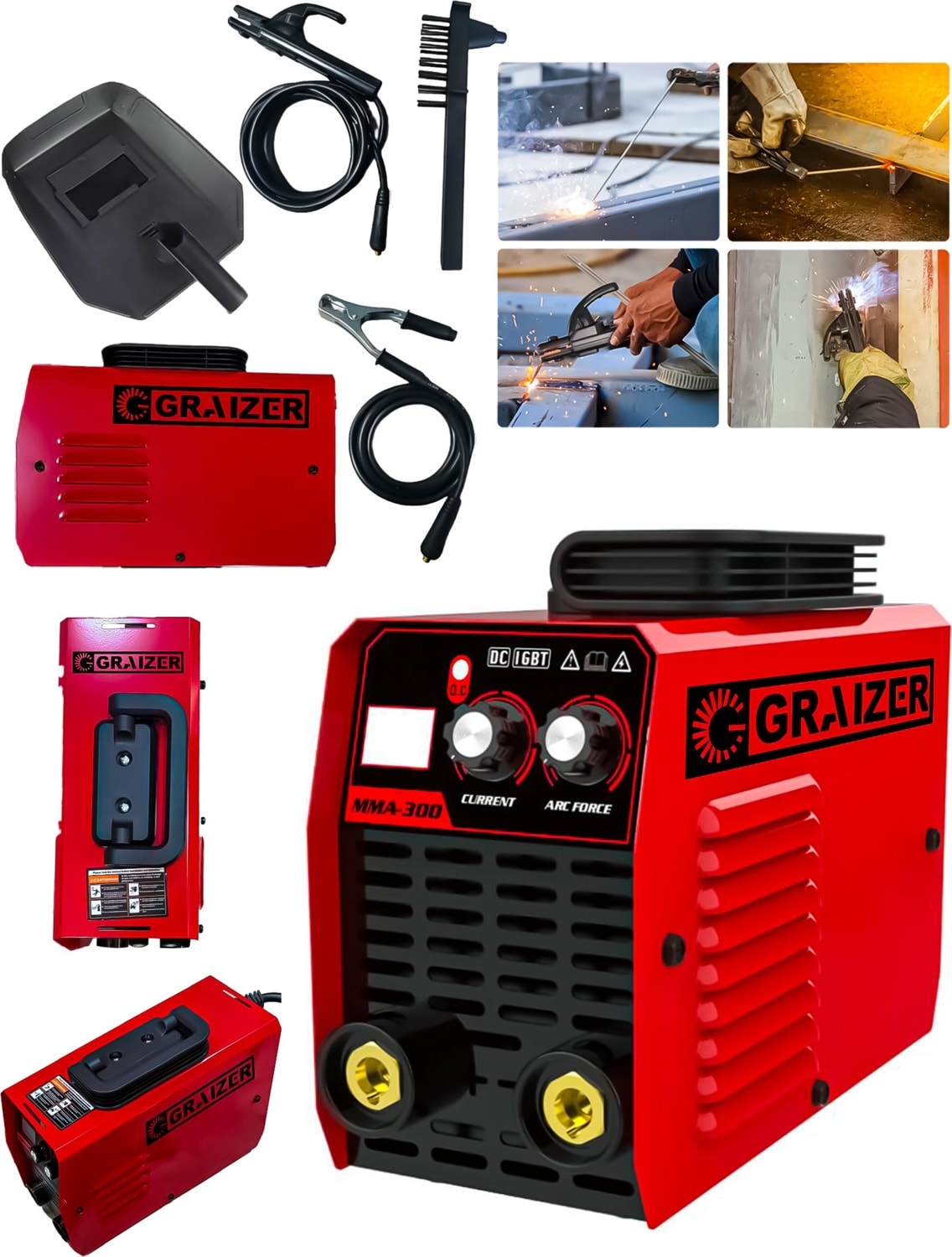 Alman Hgr Pro 300 Amper Inverter Mega Stıck Kaynak Makinesi - K