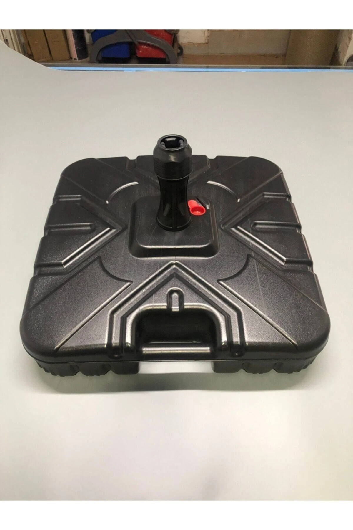 Şemsiye Bidonu Dubası 19lt Siyah Plaj Şemsiye Bidonu Bayrak Dubası